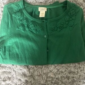 L.L. Bean Teal Knit Top